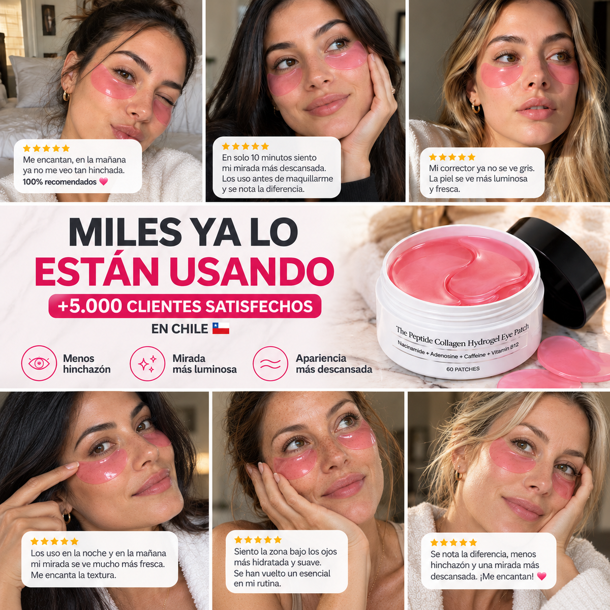 GlowPatch™ | Parches de Colágeno Revitalizantes